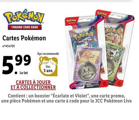 Promo Cartes Pokémon chez Lidl .